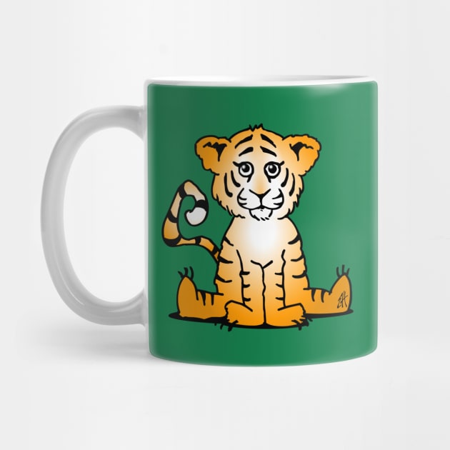 Tiger cub by Cardvibes